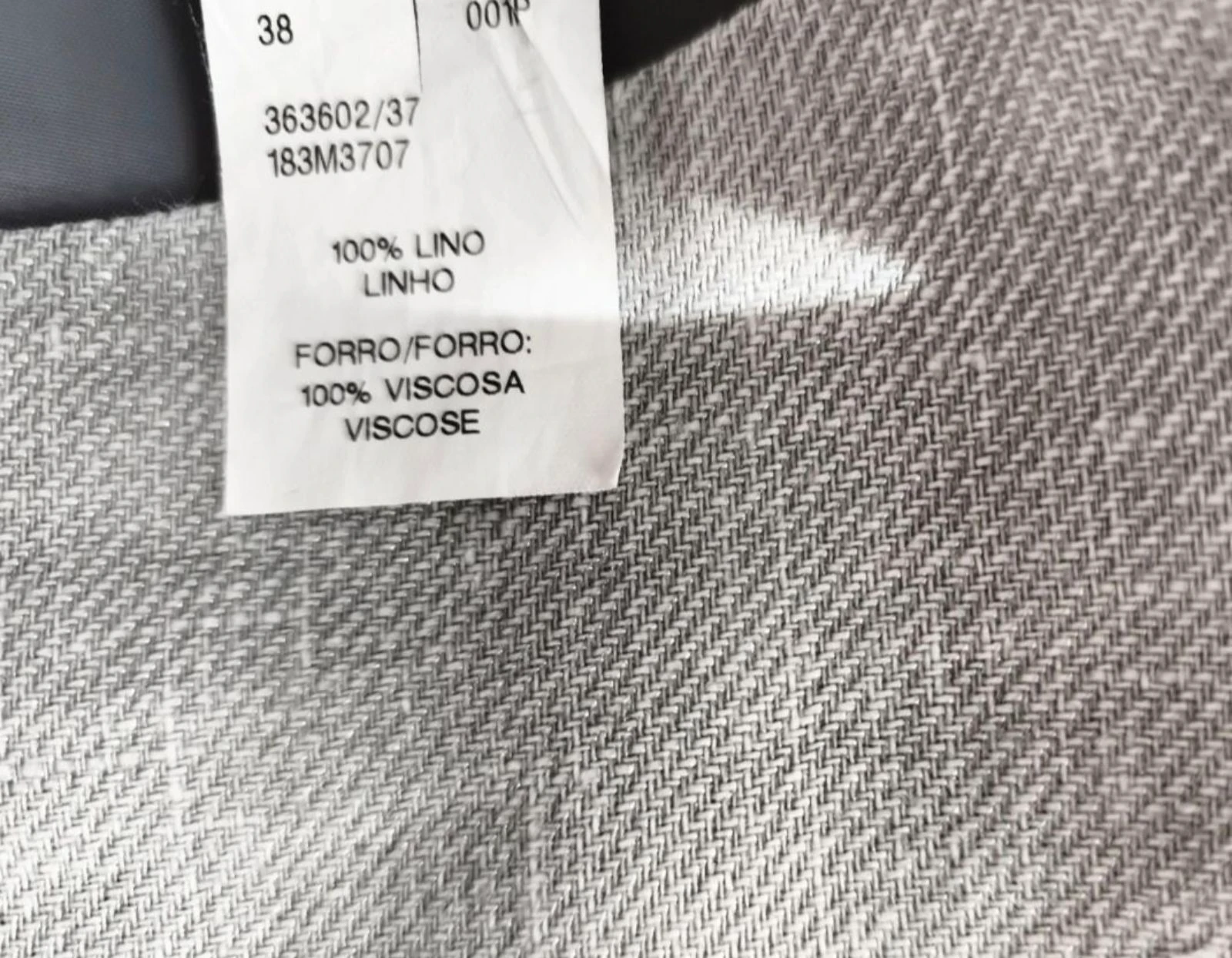 Falda recta lino Yera talla 38  – photo 6